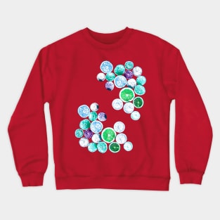 Light Blue Fruit Slices Crewneck Sweatshirt